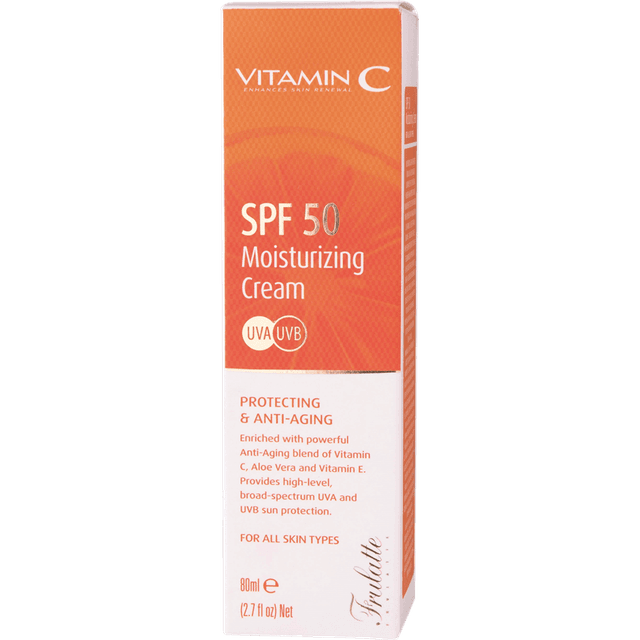 FRULATTE - קרם לחות SPF-50 - ויטמין סי 80 מ"ל