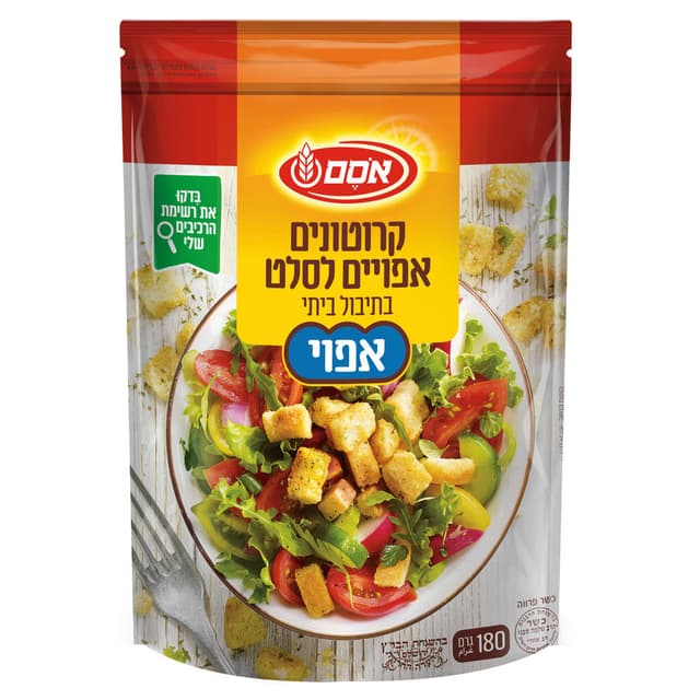 קרוטונים אפויים בתיבול ביתי 180 גרם