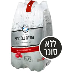 סודה בטעם פירות יער מארז ריבעיה * 1.5 ל' טמפו