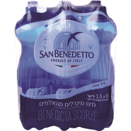 מארז מים שישיה *1.5ל' סאן בנדטו