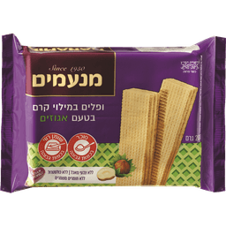 וופל בטעם אגוזים 200ג' מנעמים