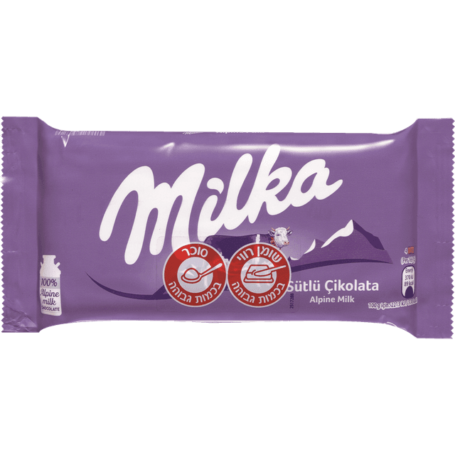 מילקה - טבלה שוקולד חלב 100 גרם