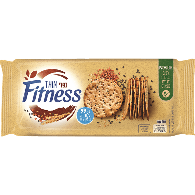 פיטנס - קרקר דק כפרי פיטנס 140 גרם