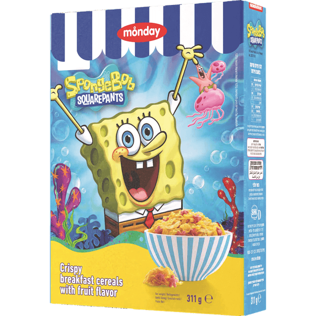 דגני בוקר בוב ספוג 311 ג' MONDAY