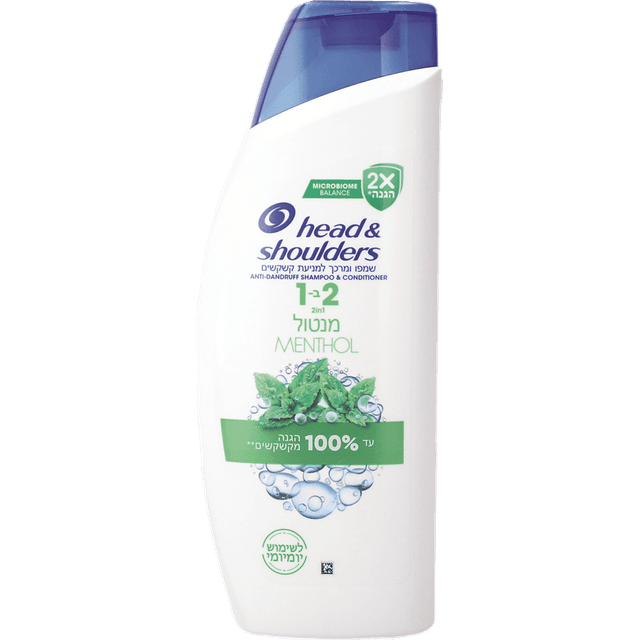 הד אנד שולדרס - שמפו 2 ב-1 מנטול 625 מ"ל