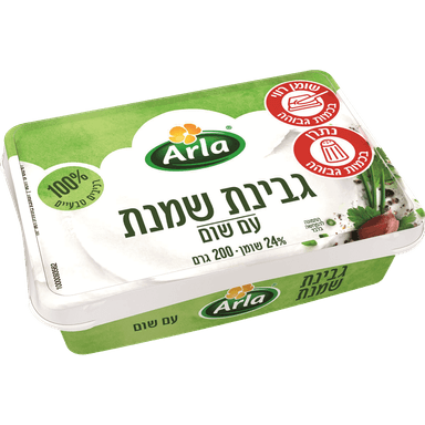 גבינת שמנת עם שום 200 ג' ארלה