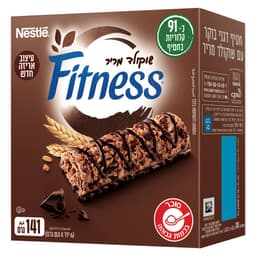 פיטנס - חטיף דגנים שוקולד 6 יח'