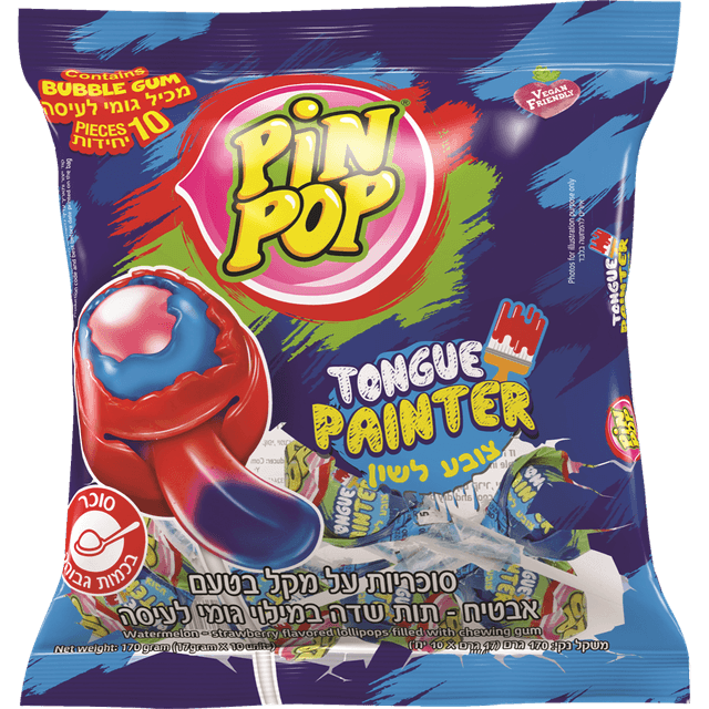 פין פופ - לקקן צובע לשון 10 יח'