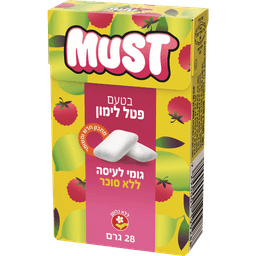מסטיק מאסט פטל לימון מגדים 28 גר
