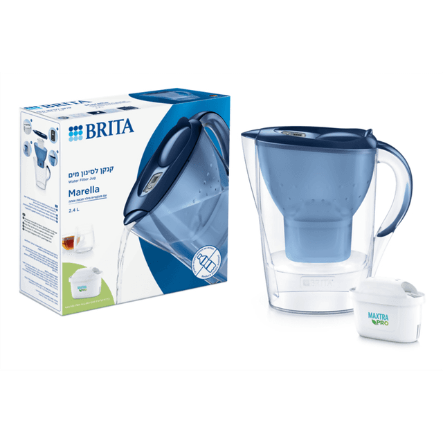 בריטה - קנקן מרלה כחול לסינון מים + פילטר ALL-IN-1