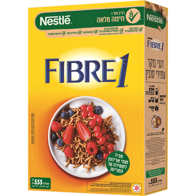 נסטלה - דגני בוקר פייבר 555 גרם