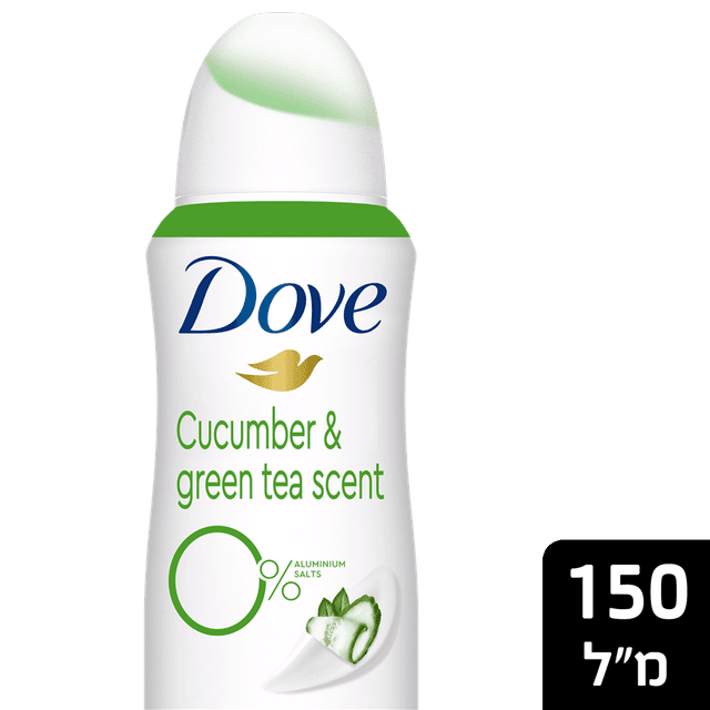 דאב - דאודורנט ספריי לאישה מלפפון תה ירוק 150 מ"ל