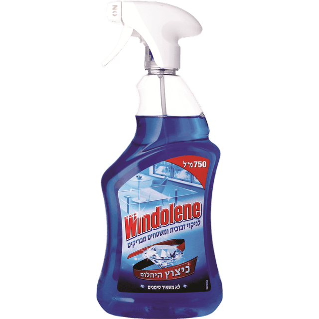 ספריי רב שימושי לחלונות ומשטחים ווינדולין Windolene