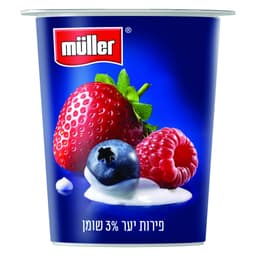 סימפלי פרוט פירות היער 3% שומן 150 ג' מולר