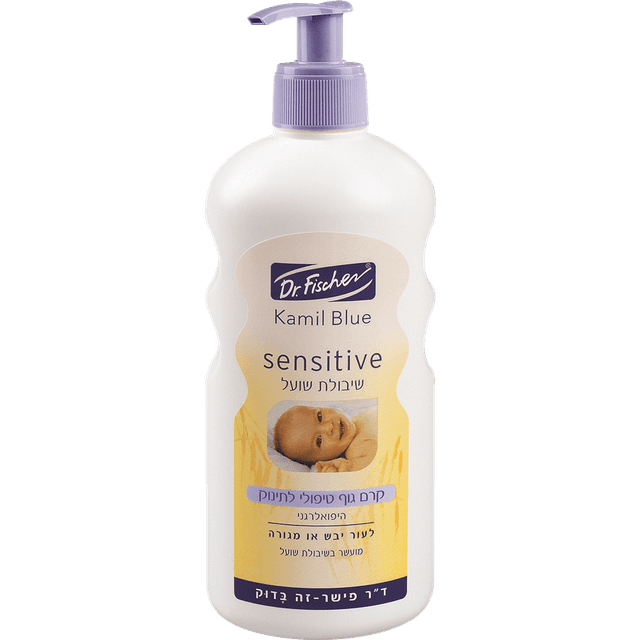 ד"ר פישר - קמיל בלו סנסיטיב תחליב לתינוק שיבולת 500 מ"ל
