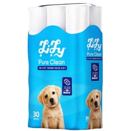 לילי - נייר טואלט פיור קלין קלאסיק 30 גלילים