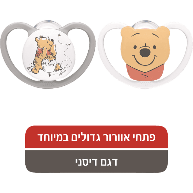 נוק - זוג מוצצי ספייס פו הדב 0-6
