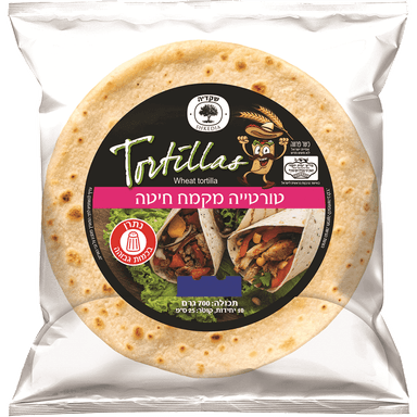 טורטייה 25 ס"מ 700 ג' 10 יח' שקדיה