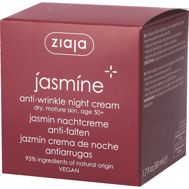 ז'איה - יסמין קרם לילה אנטי אייג'ינג לעור בוגר 50+ 50 מ"ל