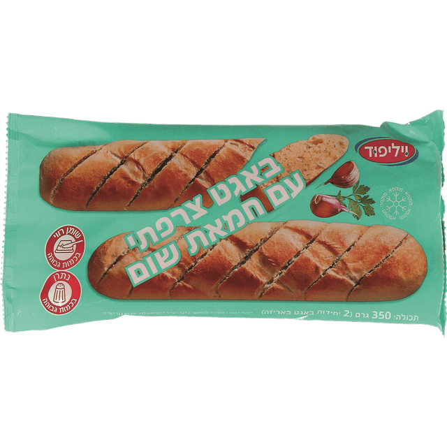 באגט צרפתי עם חמאת שום 350 גרם