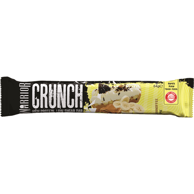 WARRIOR - חטיף חלבון קראנץ' בטעם שוקולד בננה 64 גרם