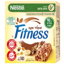 פיטנס - חטיף דגנים שוקו בננה 6 יח'