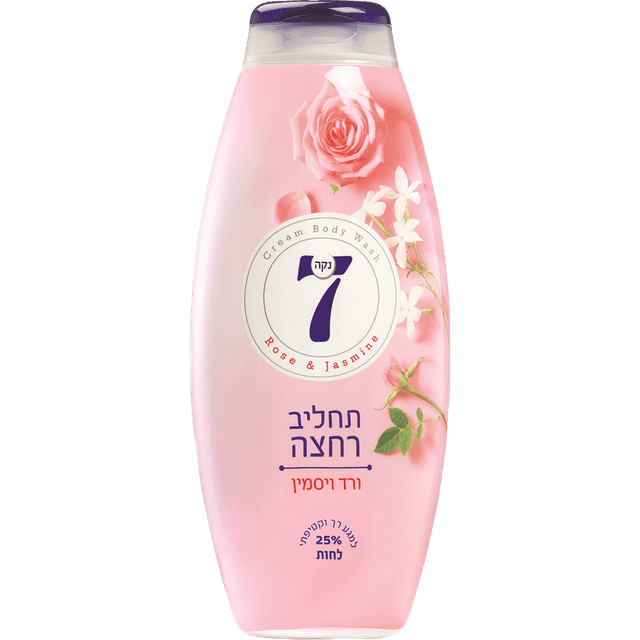 נקה 7 - תחליב רחצה ורד ויסמין 750 מ"ל