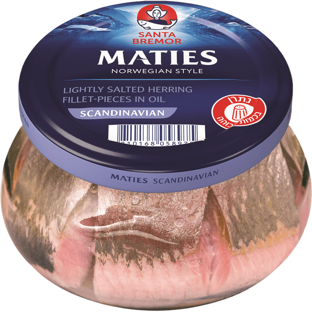 חתיכות פילה דג הרינג סקנדינבי מלוח מצונן