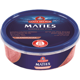 חתיכות פילה דג הרינג סקנדינבי מלוח בשמן