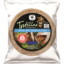 טורטייה 20 ס"מ קמח מלא 450 ג' 10 יח' שקדיה
