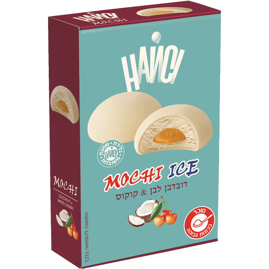 גלידת שמנת משובחת MOCHI דובדבן לבן קוקוס
