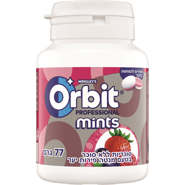אורביט - פרופשיונל מינטס פירות יער 77 גרם