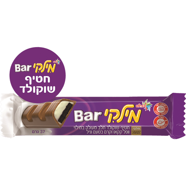 עלית - חטיף מילקי בר 37 גרם