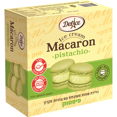 גלידת שמנת משובחת MACARON פיסטוק 240 גרם