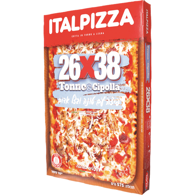 פיצה עם טונה ובצל אדום 575 גרם ITALPIZZA