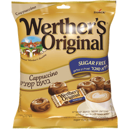 וורטר - סוכריות קפוצ'ינו בשקית ללא סוכר 80 גרם
