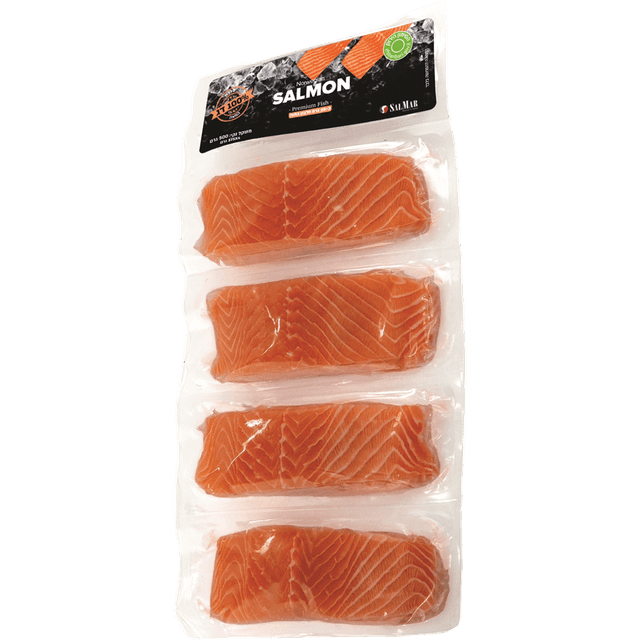 סלמון נורבגי מנות ללא עור 500 ג' פרמיום פיש