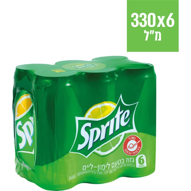 מארז ספרייט 6 פחיות