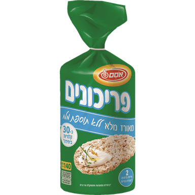 אוסם - פירכונים מאורז מלא ללא מלח 140 גרם