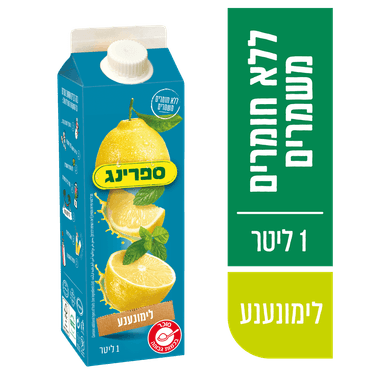 נקטר ספרינג לימונענע קרטונית 1 ל'