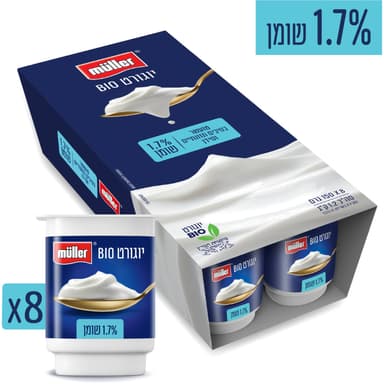 יוגורט 1.7% מולר 8*1