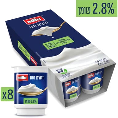 יוגורט 2.8% מולר 8*1