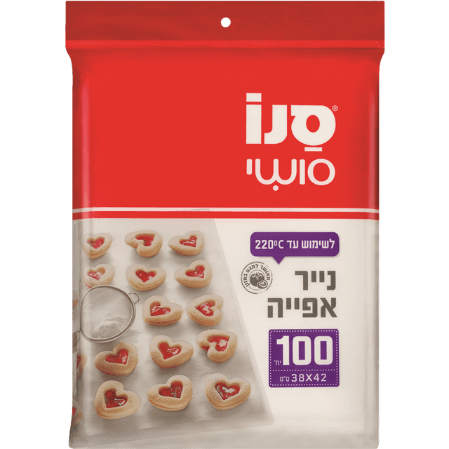 נייר אפייה סנו סושי 100 יח