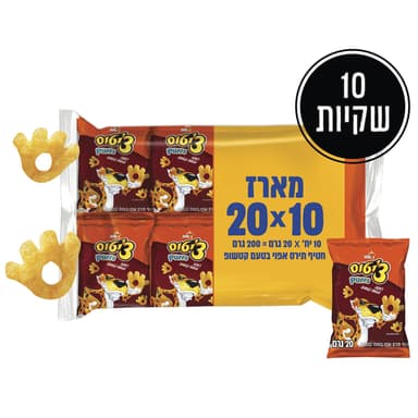 צ'יטוס כאפה עלית מארז 10 יח' *20ג'