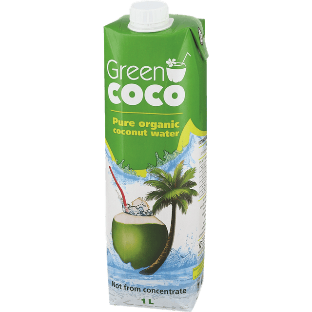 מי קוקוס אורגני גרין קוקו קרטונית 1 ליטר