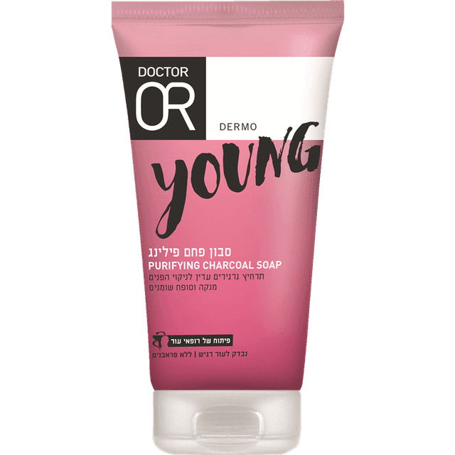 ד"ר עור - YOUNG יאנג סבון פחם פילינג 150 מ"ל