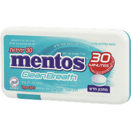 סוכריות מנטוס מנטה עדינה ללא סוכר 21 גרם