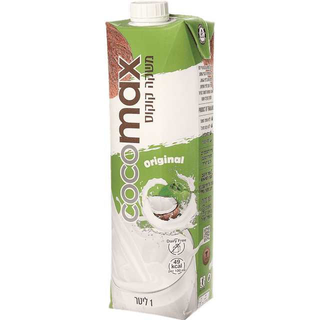 קוקו מקס חלב קוקוס 1 ליטר קרטונית תריסר