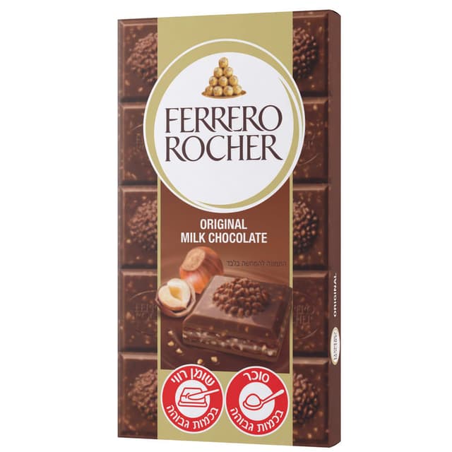 פררו - טבלת שוקולד חלב 90 גרם