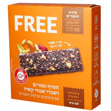 חטיף מארז פרי אנרגיה תמרים עם קשיו 125
